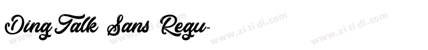 DingTalk Sans Regu字体转换